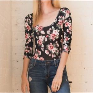 Ragstock floral bodysuit